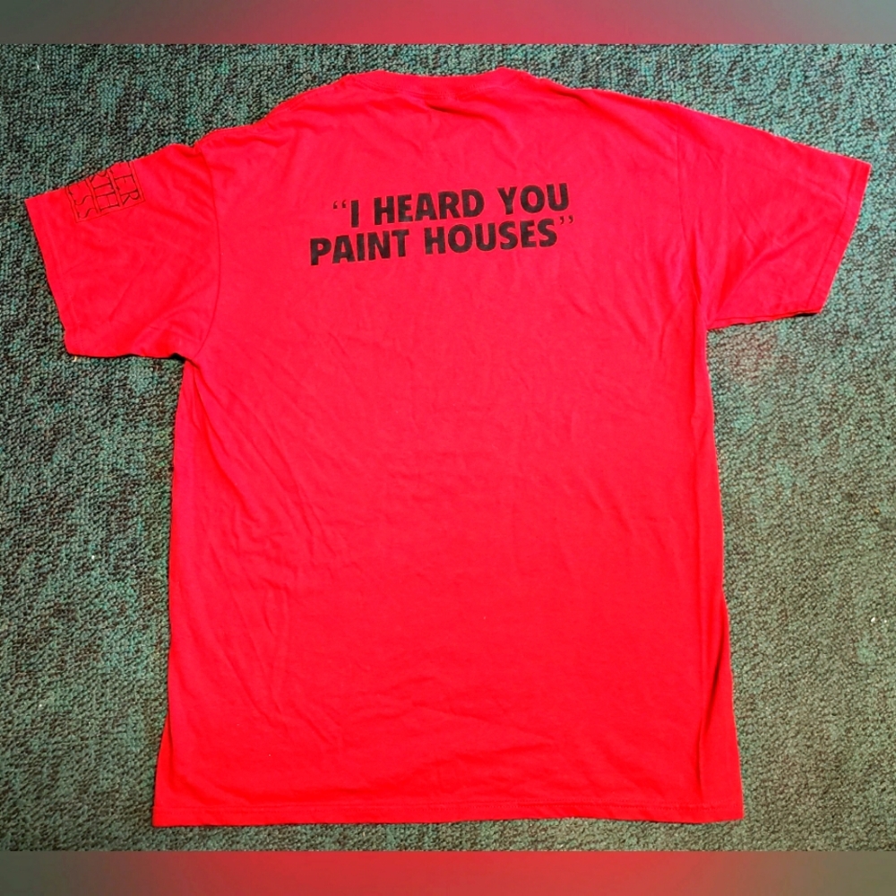 I Heard You Paint Houses Mafia Jimmy Hoffa Promo Red Tee Shirt NEW Unisex